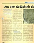 Aus dem Gedächtnis des Blutes