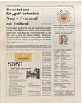 Noni - Fruchtsaft mit Heilkraft