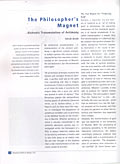 “The Philosopher‘s Magnet“ - Alchemic Transmutation of Antimony